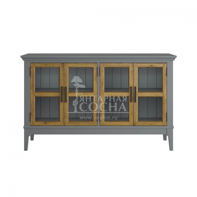 Тумба под ТВ со стеклянными дверями Квадро-С 40 Тумба под ТВ со стеклянными дверями Квадро-С 40