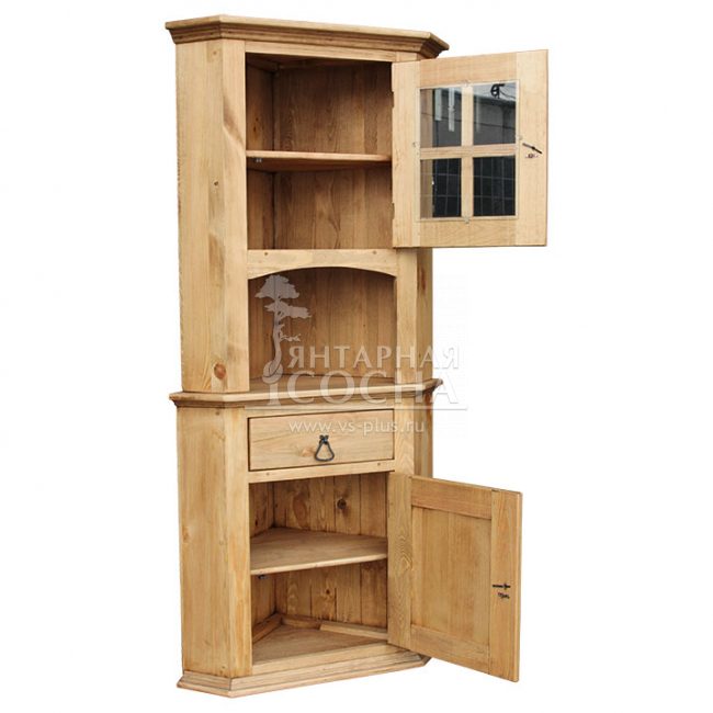 Буфет угловой Ромео и Джульетта из массива сосны Буфет угловой Ромео и Джульетта из массива сосны