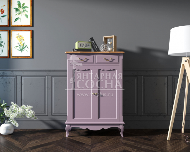 Комод «Leontina Lavanda» на 2 ящика 2 дверки арт ST9329RL Комод «Leontina Lavanda» на 2 ящика 2 дверки арт ST9329RL