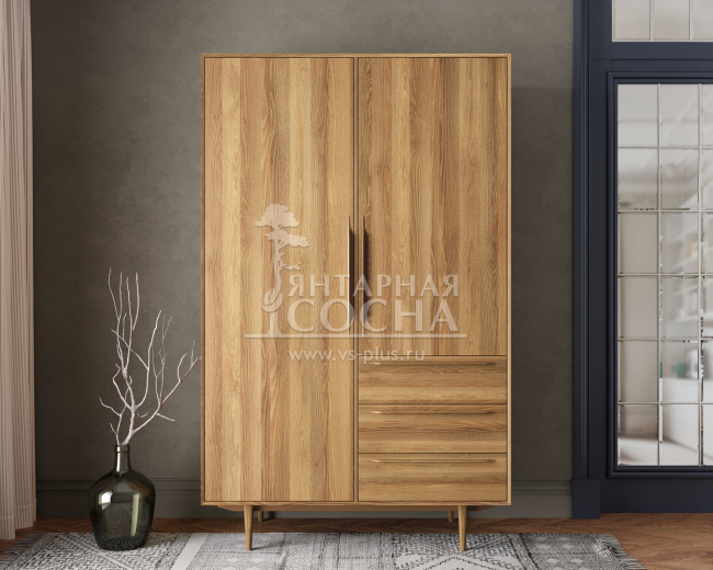 Шкаф в скандинавском стиле "Bruni" с ящиками арт BR27 Шкаф в скандинавском стиле "Bruni" с ящиками арт BR27