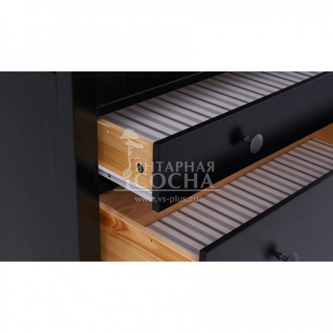 Шкаф для книг КЫМОР 3 ящика 90 Черный/Светло-коричневый Шкаф для книг КЫМОР 3 ящика 90 Черный/Светло-коричневый