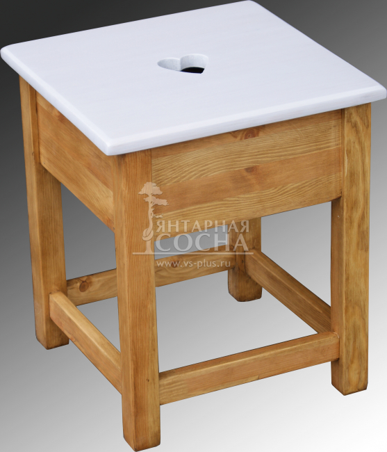 Табурет с ящиком и сердцем TABCOFFRE Табурет с ящиком и сердцем TABCOFFRE