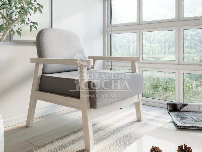 Кресло Флори Velvet Беленый Дуб Grey Кресло Флори Velvet Беленый Дуб Grey