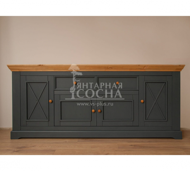 Комод Форест Графит 4 двери 2 ящика Комод Форест Графит 4 двери 2 ящика