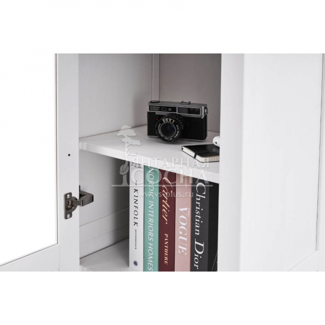 Шкаф узкий для книг КЫМОР Стекло/Панель 49 Белый Шкаф узкий для книг КЫМОР Стекло/Панель 49 Белый