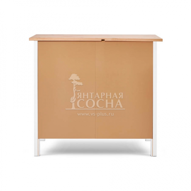 Комод КЫМОР 3 ящика Белый/Светло-коричневый Комод КЫМОР 3 ящика Белый/Светло-коричневый