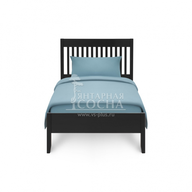 Кровать односпальная ИЛЕКСА 90х200 Черная Кровать односпальная ИЛЕКСА 90х200 Черная