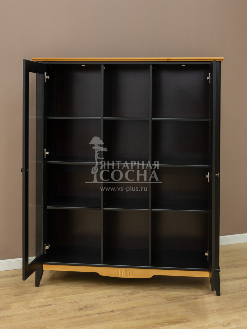 Шкаф для посуды 101 Пенни блэк/антик 24 Шкаф для посуды 101 Пенни блэк/антик 24