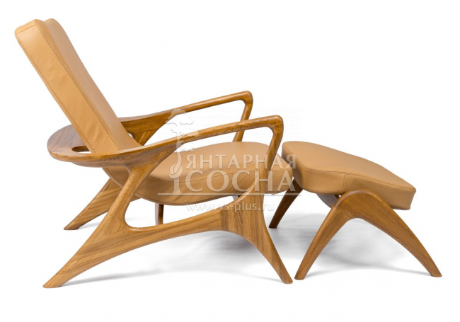 Подставка кресла Лира из массива дуба в эко-коже или ткани Подставка кресла Лира из массива дуба в эко-коже или ткани