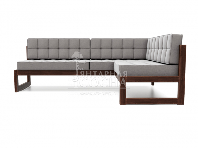 Диван Сега Угловой Velvet Орех Grey Диван Сега Угловой Velvet Орех Grey