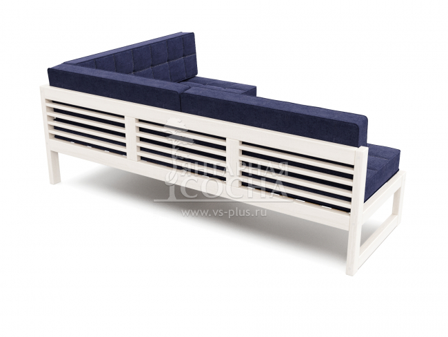 Диван Сега Угловой Textile Беленый Дуб Royal Blue Диван Сега Угловой Textile Беленый Дуб Royal Blue