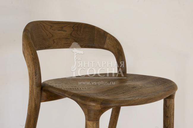 Стул барный Мери из массива дуба коньяк Стул барный Мери из массива дуба коньяк