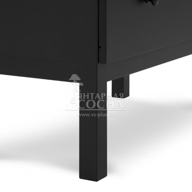 Комод ТИРАНА 3 ящика Черный Комод ТИРАНА 3 ящика Черный