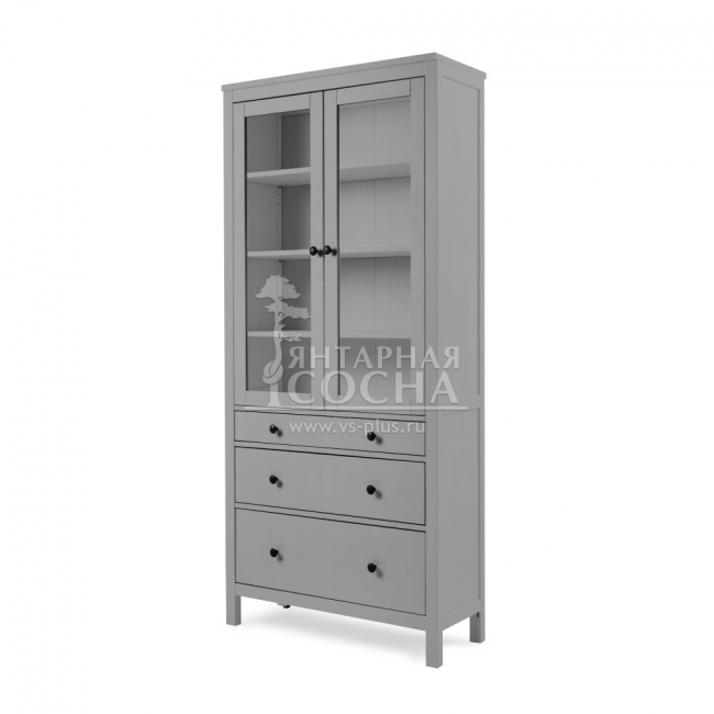 Шкаф для книг КЫМОР 3 ящика 90 Серый Шкаф для книг КЫМОР 3 ящика 90 Серый