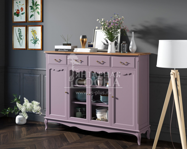 Комод-витрина Leontina Lavanda арт ST9363L Комод-витрина Leontina Lavanda арт ST9363L