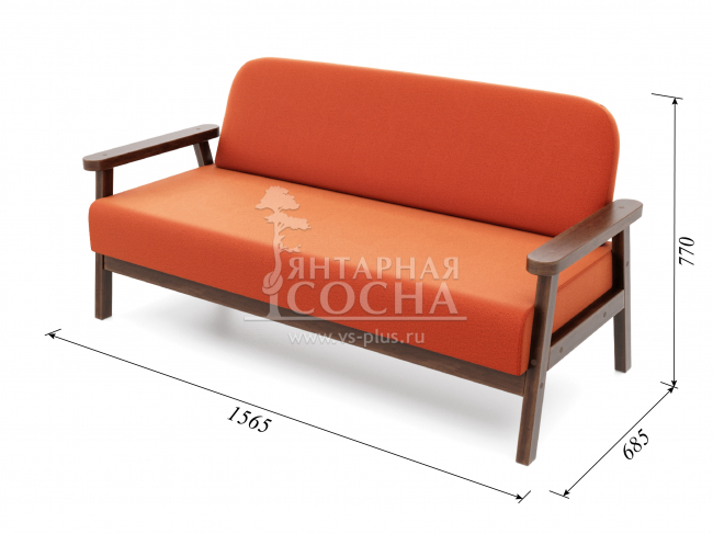 Диван Флори М Velvet Орех Orange Диван Флори М Velvet Орех Orange
