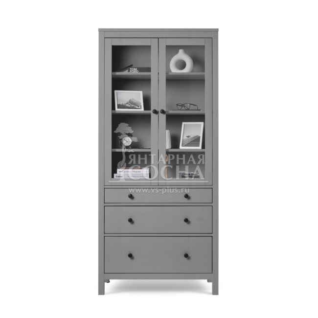 Шкаф для книг КЫМОР 3 ящика 90 Серый Шкаф для книг КЫМОР 3 ящика 90 Серый