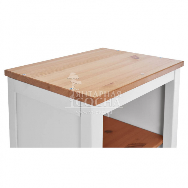 Стеллаж узкий открытый 49 Белый/Светло-коричневый Стеллаж узкий открытый 49 Белый/Светло-коричневый