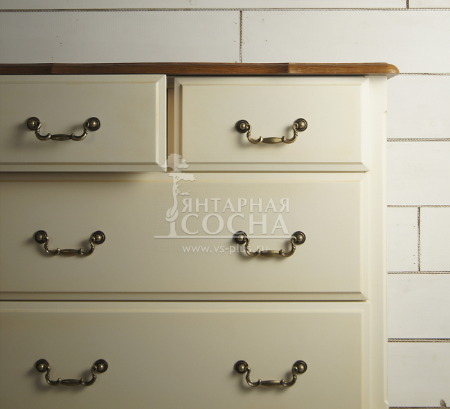 Бежевый комод Leontina (4 ящика) арт ST9335 Бежевый комод Leontina (4 ящика) арт ST9335