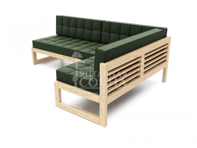 Диван Сега Угловой Velvet Сосна Green Диван Сега Угловой Velvet Сосна Green