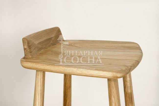 Стул барный Денвер из массива дуба матовое масло Стул барный Денвер из массива дуба матовое масло