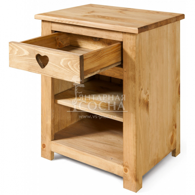 Прикроватная тумба Прованс с ящиком и полкой KR42 Прикроватная тумба Прованс с ящиком и полкой KR42