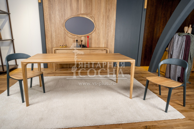 Стол обеденный Милина из дуба 200 сращенная столешница Стол обеденный Милина из дуба 200 сращенная столешница