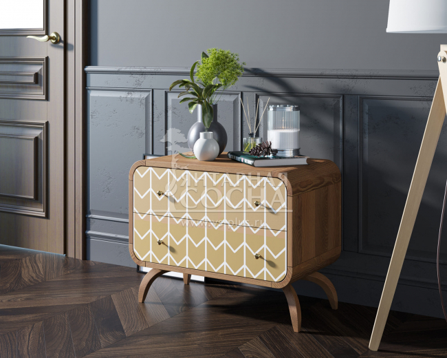 Комод "Ellipse Print" с двумя ящиками принт 1 арт EL02/print_1 Комод "Ellipse Print" с двумя ящиками принт 1 арт EL02/print_1