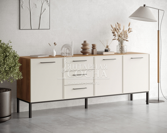 Комод с тремя дверками и тремя ящиками "Nicole" арт NEM07 Комод с тремя дверками и тремя ящиками "Nicole" арт NEM07