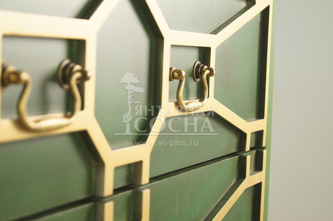 Зеленый комод "Emerald" 3 ящика арт DSC347ETG Зеленый комод "Emerald" 3 ящика арт DSC347ETG