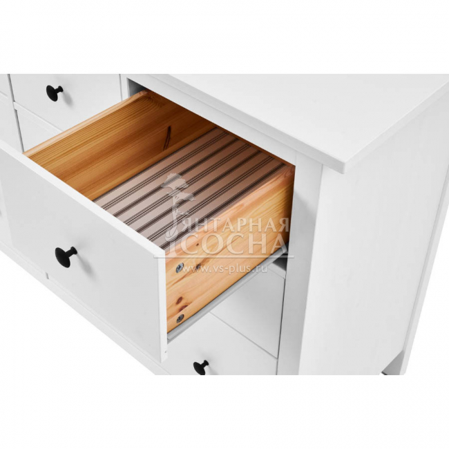 Комод широкий КЫМОР 8 ящиков Белый Комод широкий КЫМОР 8 ящиков Белый