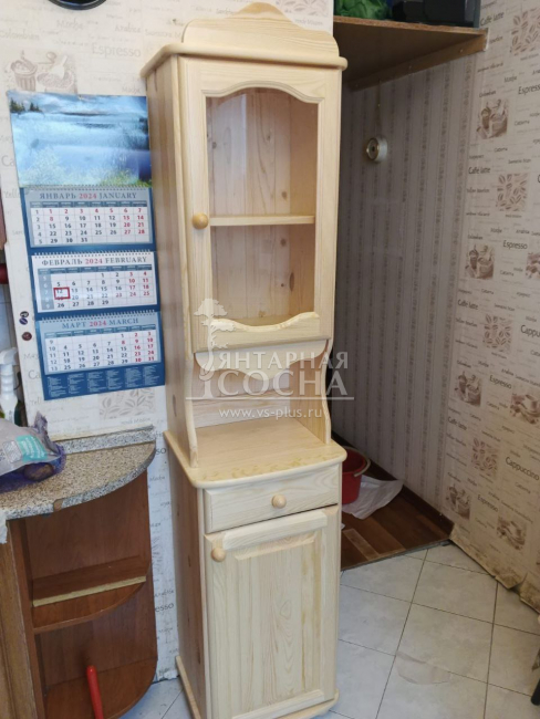 Шкаф-буфет Норд 101 однодверный из массива сосны Шкаф-буфет Норд 101 однодверный из массива сосны