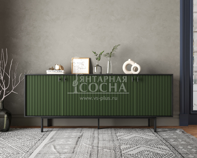 Комод с четыремя дверками "Emerson" арт EM01/green/L Комод с четыремя дверками "Emerson" арт EM01/green/L