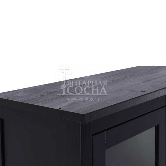 Шкаф для книг КЫМОР Стекло/Панель 90 Черный Шкаф для книг КЫМОР Стекло/Панель 90 Черный