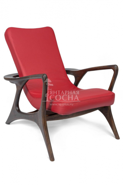 Кресло Лира из массива дуба в натуральной коже Кресло Лира из массива дуба в натуральной коже