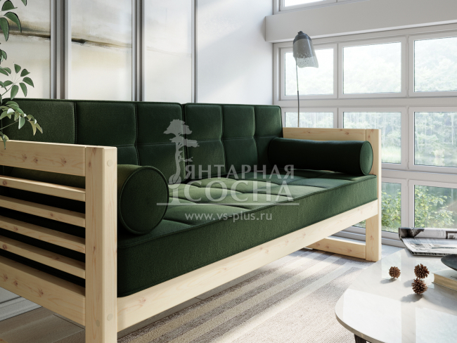 Диван Сега Б Velvet Сосна Green Диван Сега Б Velvet Сосна Green