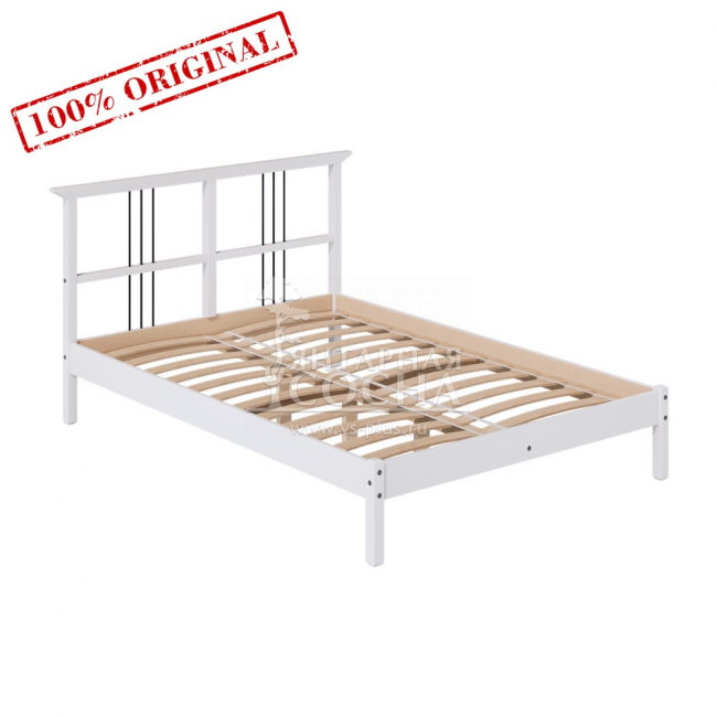 Кровать 140x200 РИКЕНЕ (ВОЙВЫВ) Profi&Hobby белый (3 уп.) Образец