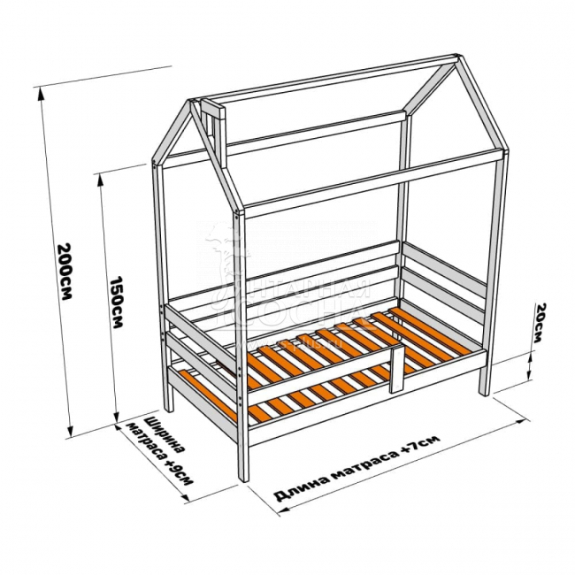 Кровать-домик Тимберика Кидс №5 Кровать-домик Тимберика Кидс №5