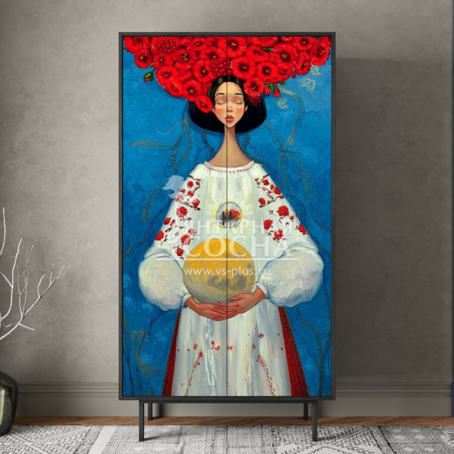 Шкаф двухдверный Emerson Art "Женщина с планетой" арт EM091/Art5 Шкаф двухдверный Emerson Art "Женщина с планетой" арт EM091/Art5