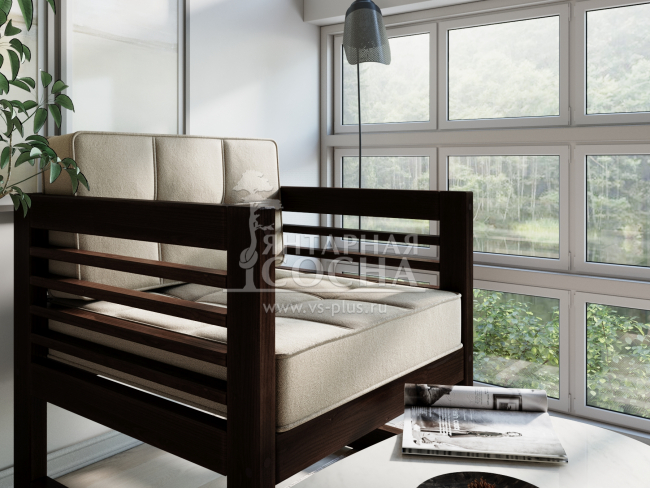 Кресло Сега Velvet Орех Beige Кресло Сега Velvet Орех Beige