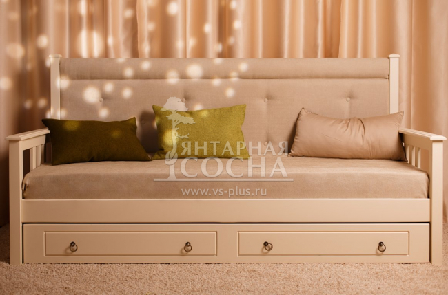 Тахта Дания мягкая с ящиками односпальная Тахта Дания мягкая с ящиками односпальная