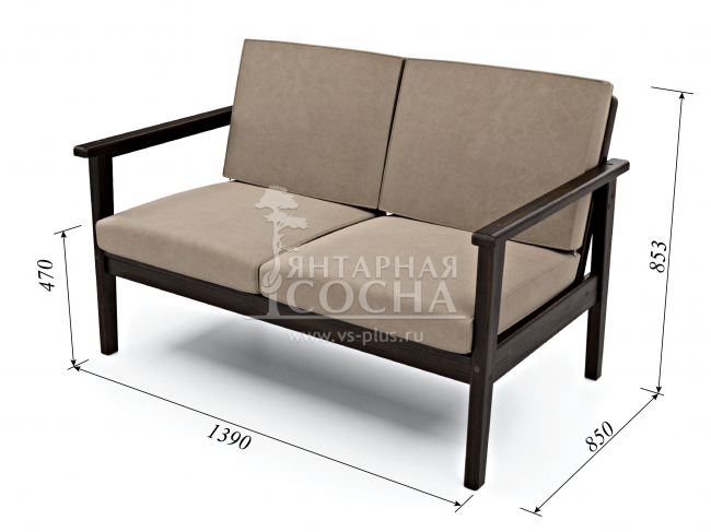 Диван Лориан М Velvet Венге Beige Диван Лориан М Velvet Венге Beige