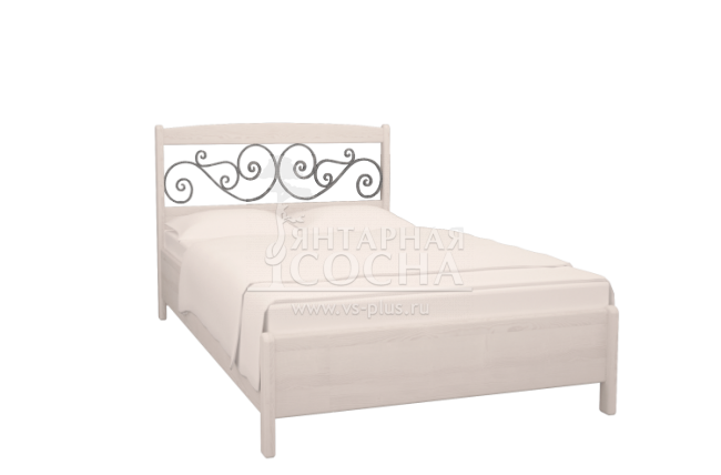 Кровать двуспальная Коста Бланка с ковкой