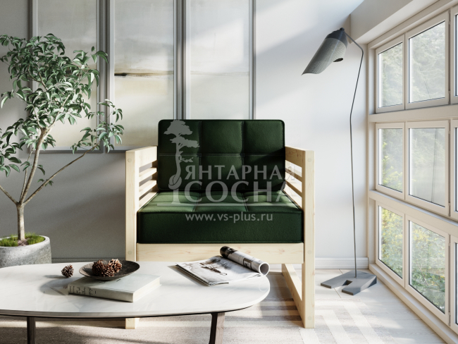 Кресло Сега Velvet Сосна Green Кресло Сега Velvet Сосна Green