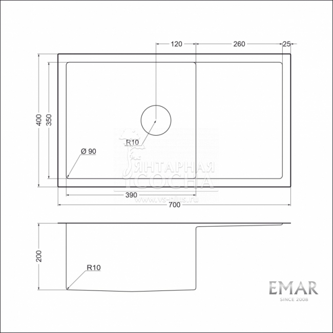 Мойка EMAR 124 PVD Мойка EMAR 124 PVD