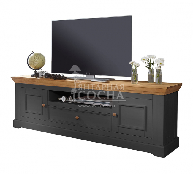 Тумба ТВ Форест Графит 2 двери 1 ящик Тумба ТВ Форест Графит 2 двери 1 ящик